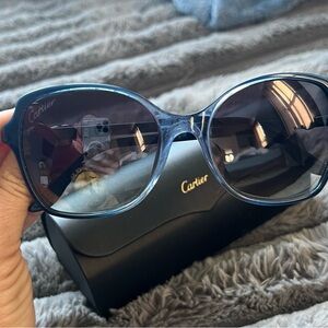 Cartier Women's Elegant Black Sunglasses